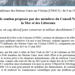 Ma motion de soutien à la 3ème Conférence des Nations Unies