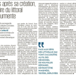 Mon soutien au Conservatoire du Littoral dans Le Monde