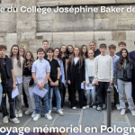 Classe-défense du collège Joséphine Baker de Mios : voyage mémoriel en Pologne