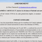 PLF26 : adoption de mes amendements sur la taxe GEMAPI et le déplafonnement de la TSE